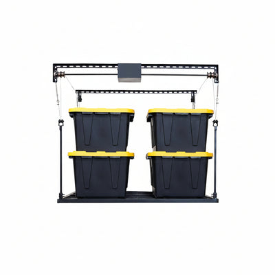 Motorized Garage Ceiling Storage Rack, 52 X 25 Inch, 250-Lb Lift