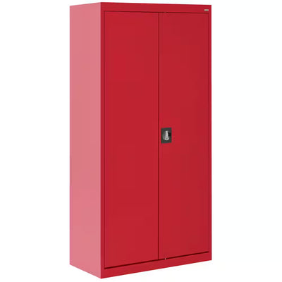 Elite Series 36 In. W X 72 In. H X 24 In. D 22-Gauge 5-Shelf Steel Freestanding Garage Storage Cabinet in Red