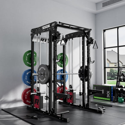 M2 3D Smith Machine with Steel Weight Stack, 60X60Mm Power Cage