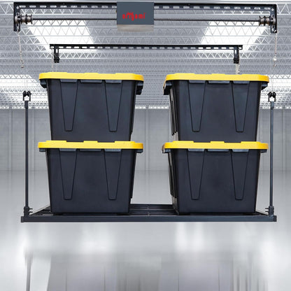 Motorized Garage Ceiling Storage Rack, 52 X 25 Inch, 250-Lb Lift
