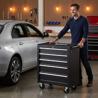 5-Drawer Rolling Tool Chest Tool Storage Cabinet with Wheels Tool Organizer Box — Lifestyle
