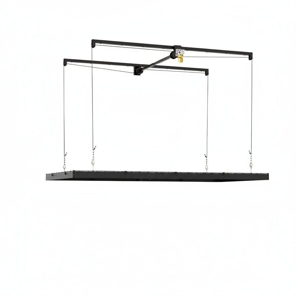 Overhead Garage Storage Rack 4X8, 500 Lb Heavy-Duty Capacity
