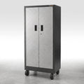Steel Garage Cabinet Built to Last, Pre-Assembled, Heavy Duty Casters, Locking Doors, 30x65x18 Inches