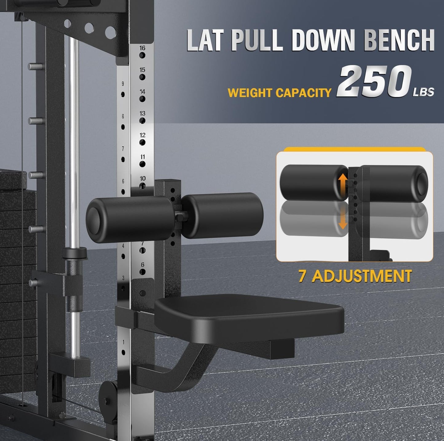 Smith Machine with Weight Stacks Home Gym System Dual Cable Crossover